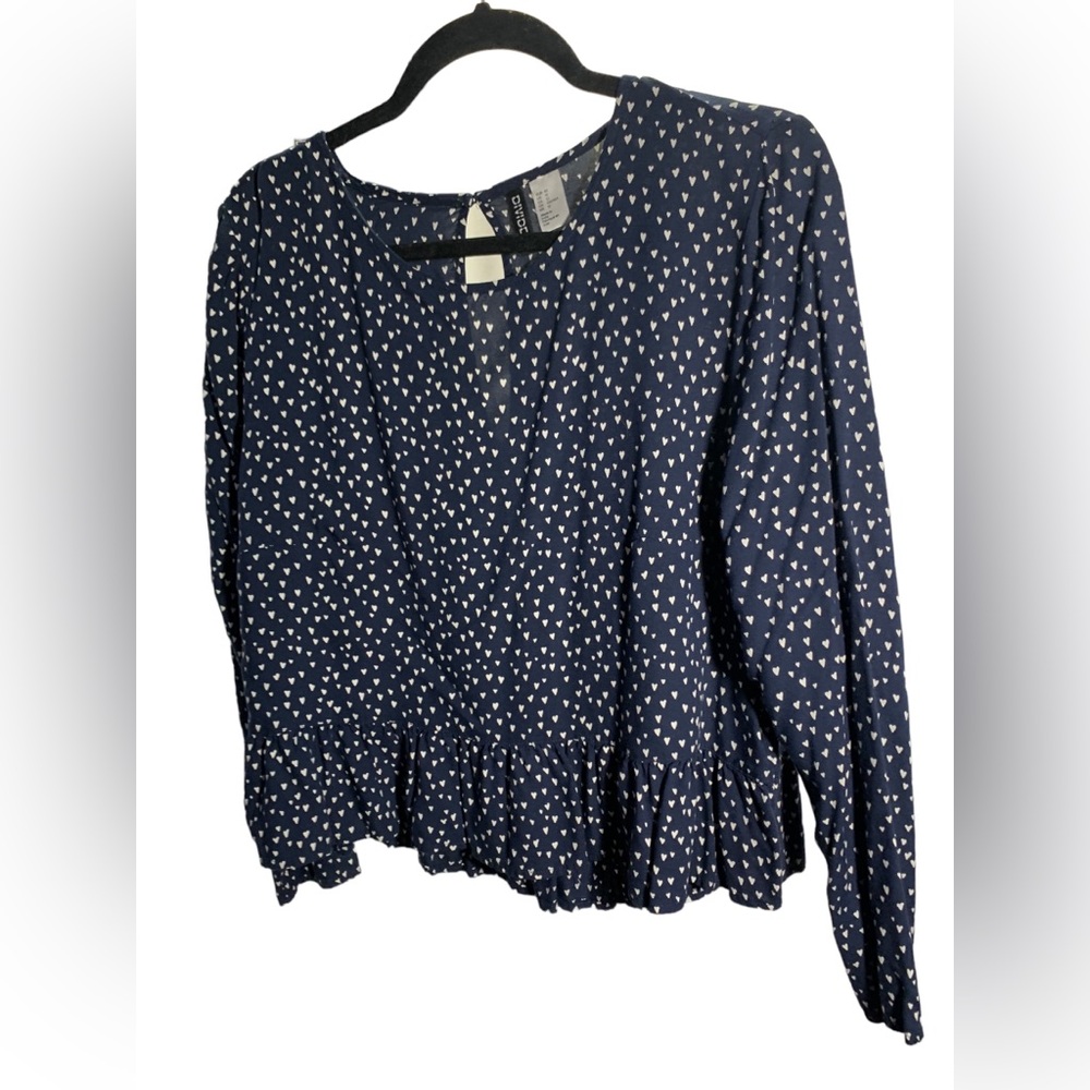 Divided soft flowy blouse - Picture 3 of 6